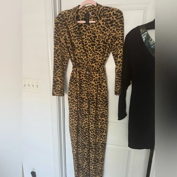 Norma Kamali Leopard Print Jumpsuit - Picture 3 of 5
